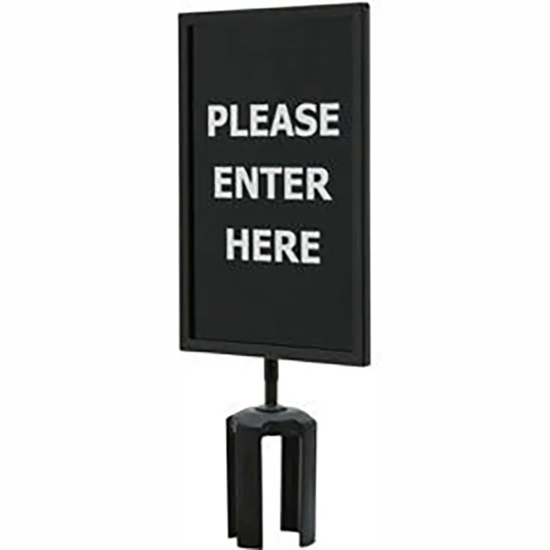 Queueway QWAYSIGN-7" X 11"-PLEASE ENTER HERE (BOTH SIDES)