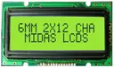 Midas Displays MC21205A6W1-SPTLY