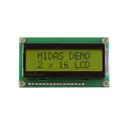 Midas Displays MC21605H6W-SPTLY3.3-V2