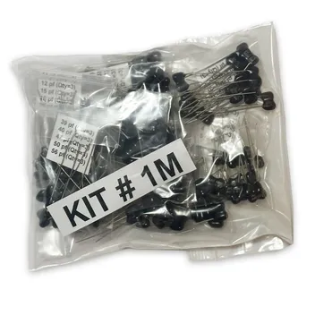 KIT #1M 3X51=153MICA@500V 0.5-5% 1-500PF